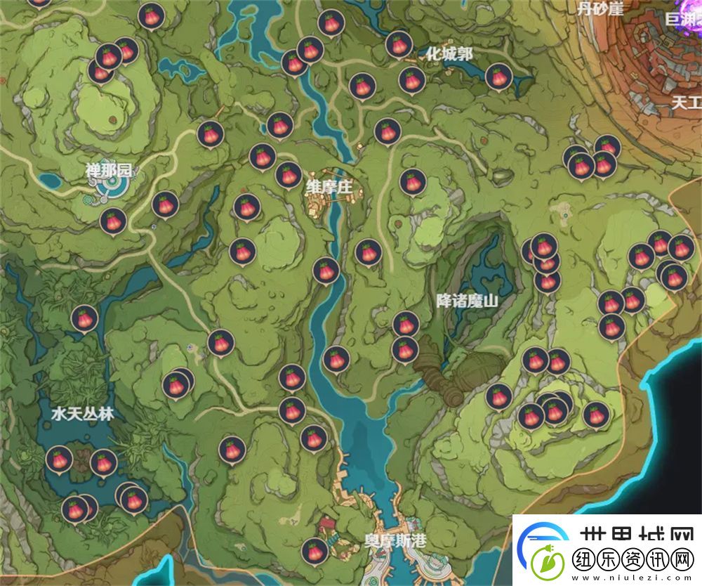 原神墩墩桃位置图文攻略