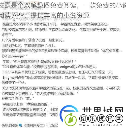 校霸是个双笔趣阁免费阅读-一款免费的小说阅读-APP-提供丰富的小说资源