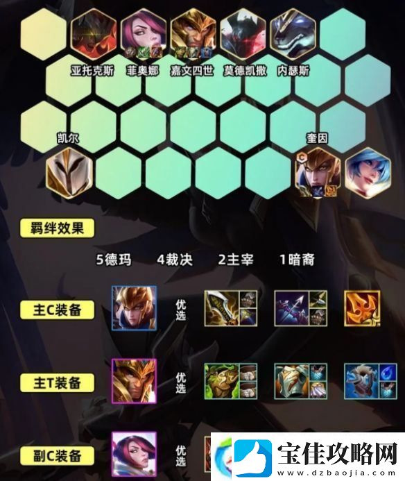 金铲铲之战S9.5裁决奎因阵容怎么搭配